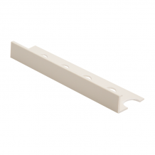 10mm - Contract SE Soft Cream Contract Straight Edge Plastic Tile Trim Soft Cream